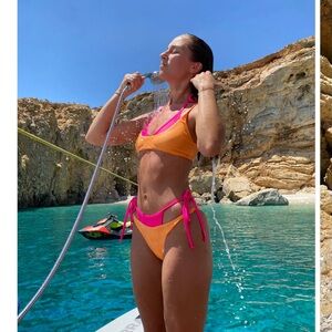 Orange and Pink Bikini